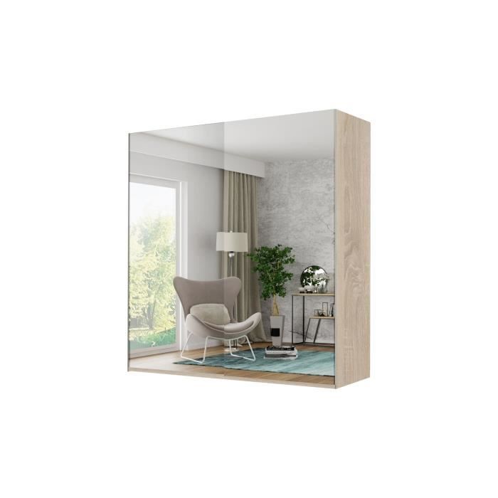 Armoire spacieuse avec portes coulissantes, armoire à vêtements, façades d'armoire avec grands