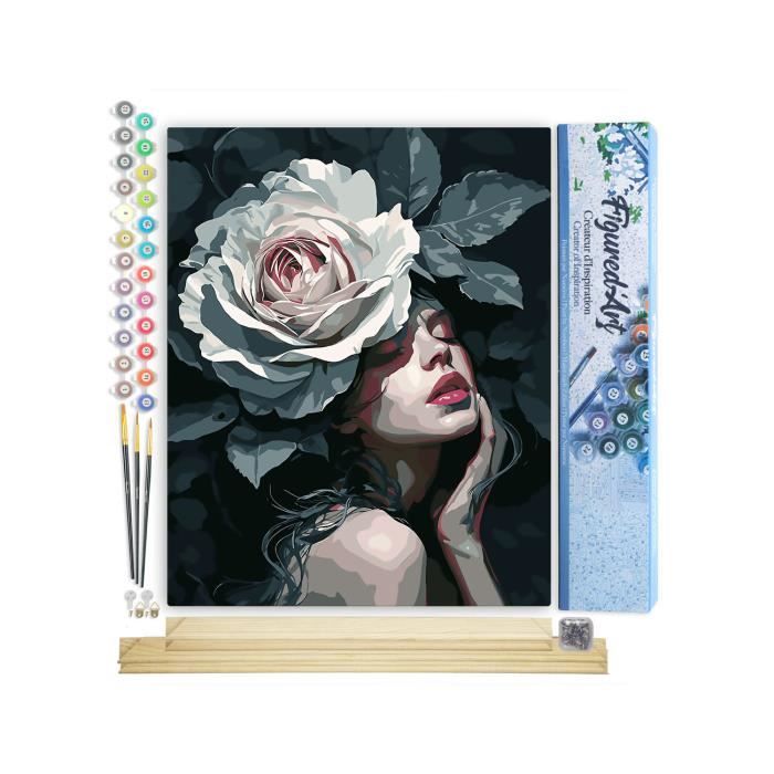 Peinture Par Numéro – Portrait De Violoniste – 40x50 Cm Sans Cadre – Loisir Créatif Adulte Et Enfant – Kits Complet – Idée Cadeau