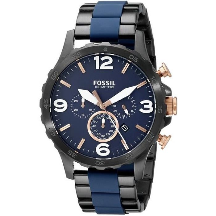 Montre homme FOSSIL NATE JR1494. Fashion. Date. 10 - Cdiscount Bijouterie