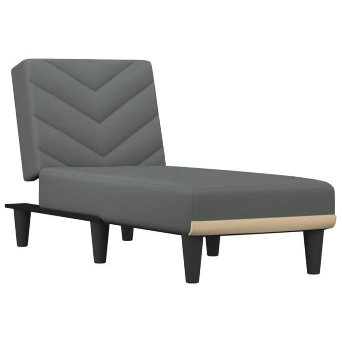 Aveanit Coussin Bain De Soleil 200x58x10cm Graphite - Coussin Chaise Longue Hydrofuge Jardin