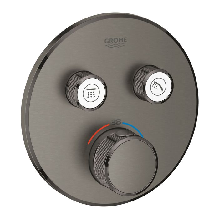 Grohe Grohtherm SmartControl Façade avec Mitigeur Thermostatique pour installation encastrée 2 sorties (29119AL0)