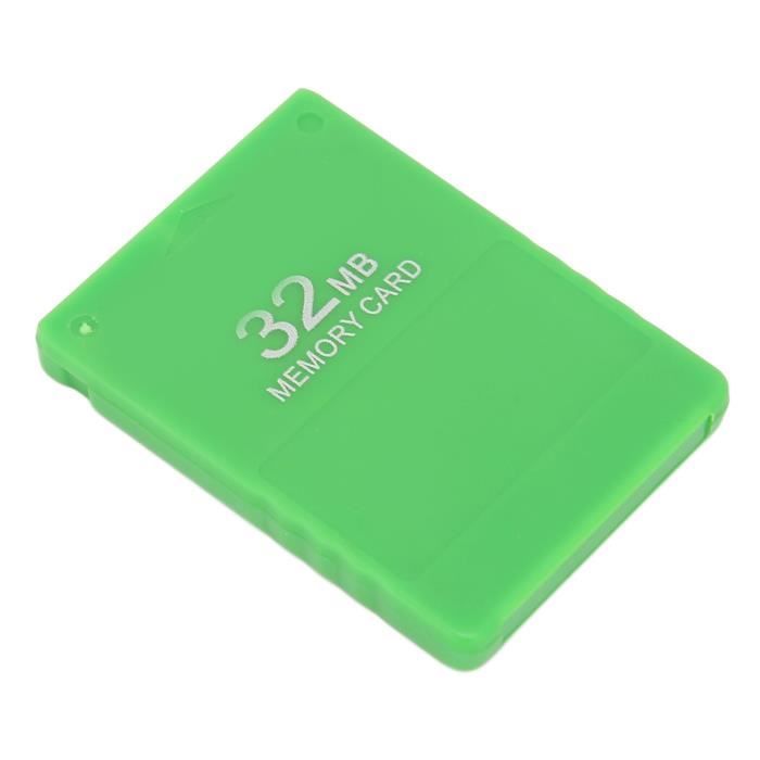 HURRISE Carte mémoire haute vitesse pour PS2 Carte mémoire de jeu 32 Mo