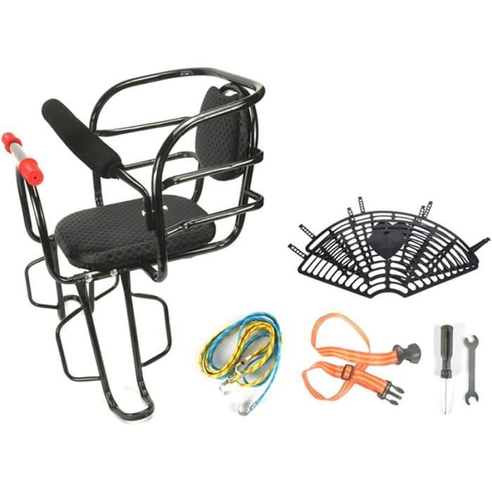 Siège Enfant Vélo Arrière - Ysx5008, Noir, Pour Adulte, Avec Ceinture Dorée (neuf)