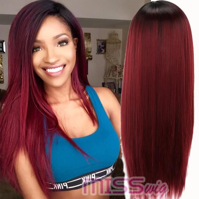perruque cheveux rouge