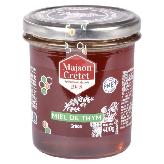 Maison Crétet-Miel de thym- récolté dans les garrigues préservées - 400g