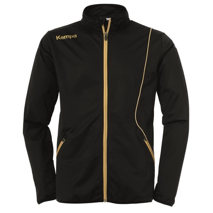 Kempa Veste Junior Curve Classic Multisport Garçon Noir/Bleu - 100% polyester Kempa Veste Junior Curve Classic Multisport Garçon Noir/Bleu - 100% polyester