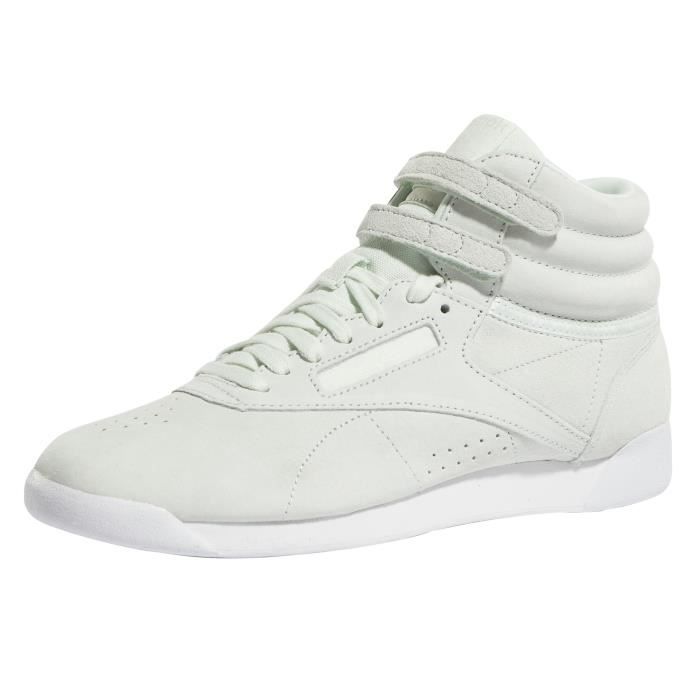 reebok freestyle hi homme verte