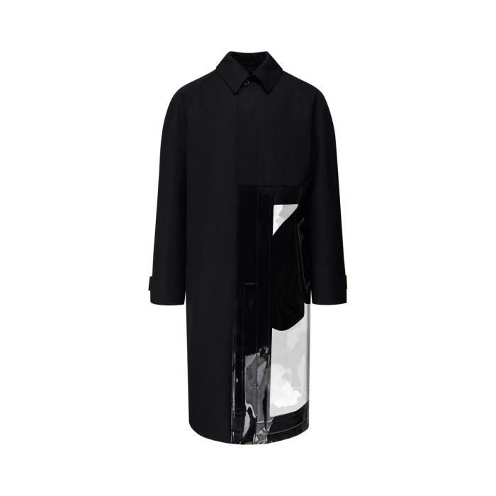 Manteau long Laines Maison Margiela pour homme en coloris Noir Homme Vêtements Manteaux Manteaux courts 