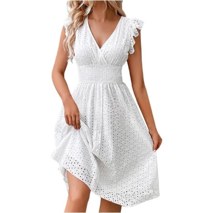 Robe De Fête Fille Avec Dentelle Et Patchwork - Style Princesse Ou Dinosaure, Sans Manches, En Coton