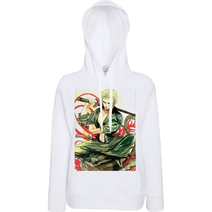 Sweat à Capuche One Piece Zoro Katana Samourai Manga