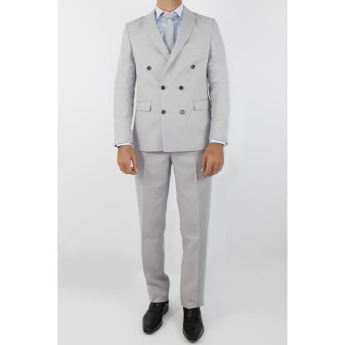 costume croisé homme