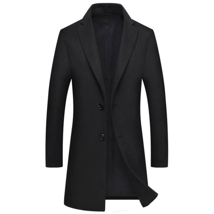 Manteau homme classique noir hotsell