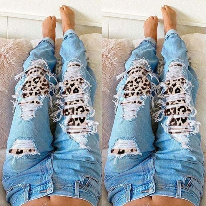 Jeans a trou femme outlet