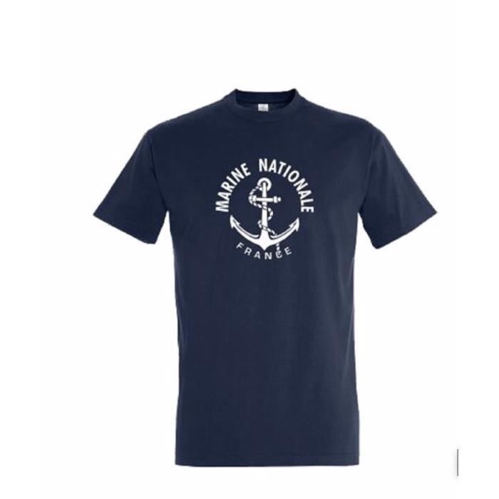 T-shirt Marine Le T-Shirt de la Marine Nationale Bleu marine
