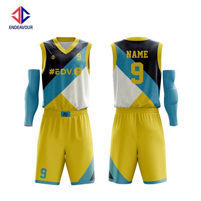 Ensemble Basket Los Angeles Lakers Pour Enfant - Maillot Et Short Noir/orange, 100% Polyester