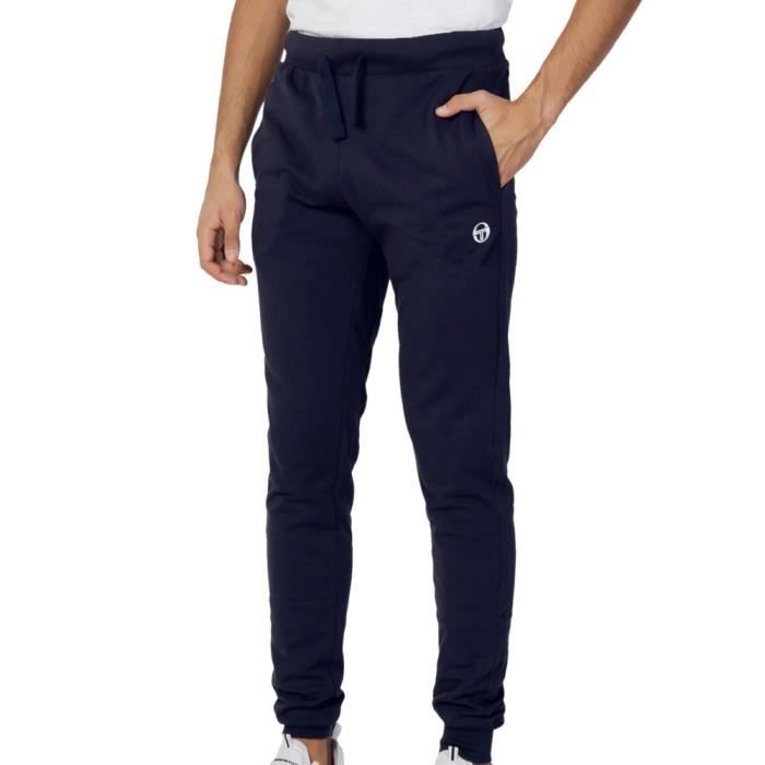 Jogging Homme Sergio Tacchini Iconic - Marine - Coupe Regular Classique - Taille élastique et chevilles côtelées