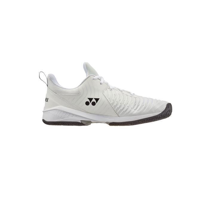 chaussures de tennis indoor yonex power cushion sonicage 3 - blanc - 35