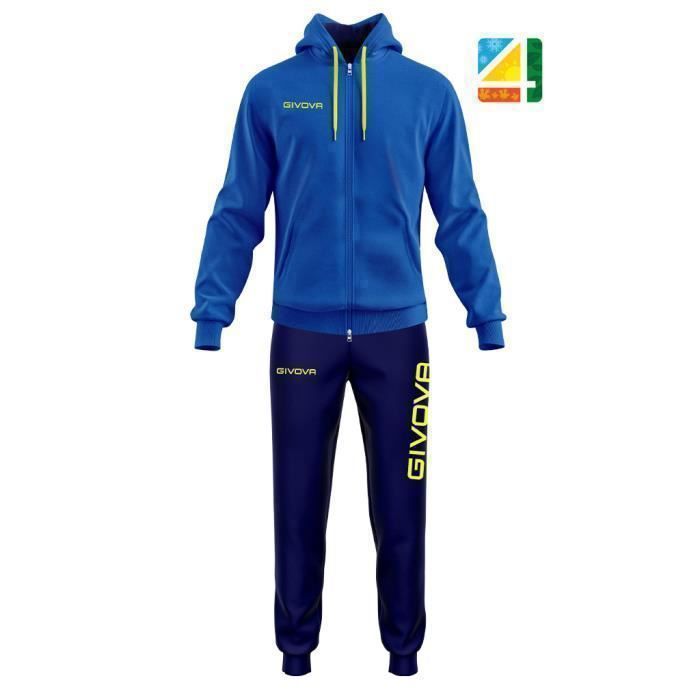 Survêtement Givova Poker Homme Football Royal/Navy