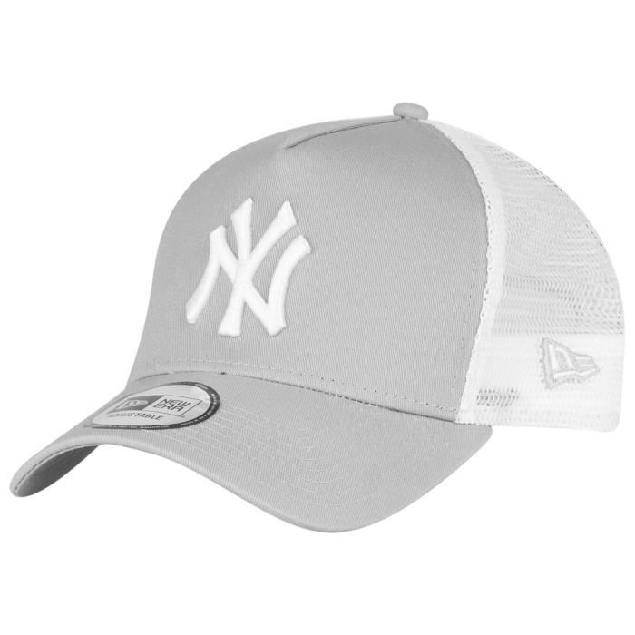 New Era Adjustable Trucker Cap - New York Yankees gris