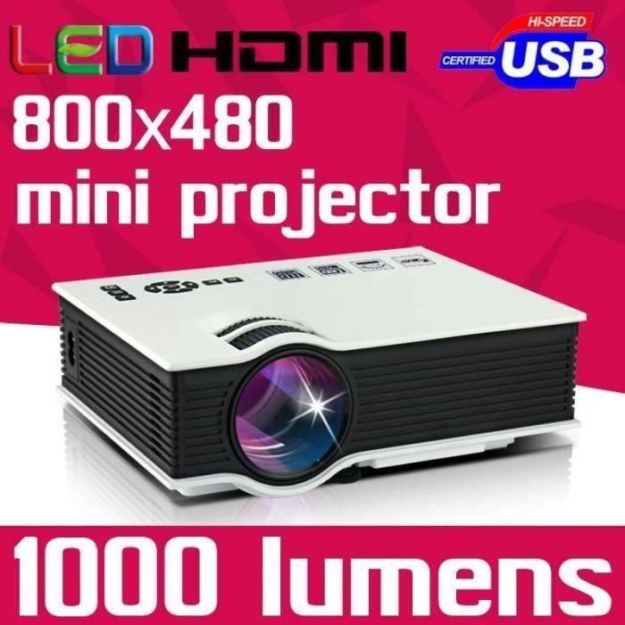 Portable USB LCD Mini Projecteur LED HDMI Mini Video HD1080P Projetor ...