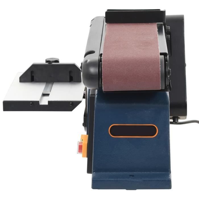 Ponceuse Combinée Bande Et Disque 150 Mm - Vitesse Réglable 7 Niveaux - 10 Disques Et 10 Bandes Inclus - Pour Bois, Métal, Pierre