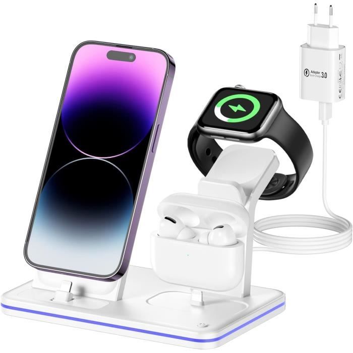 Adaptateur Lightning 3 En 1 Certifié MFI - Casque AUX 3.5mm + USB OTG + Charge Pour IPhone 14/13/12