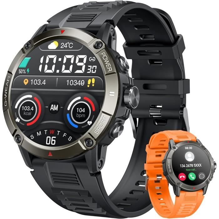 Montre Connectée Ip68 Étanche Écran Tactile Ips 1.69' Moniteur Santé