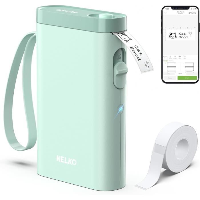 Étui De Protection Pour Mini-imprimante D'étiquettes - Compatible NelkoO P21, SUPVANNN E10/E16, Etc. (Noir)