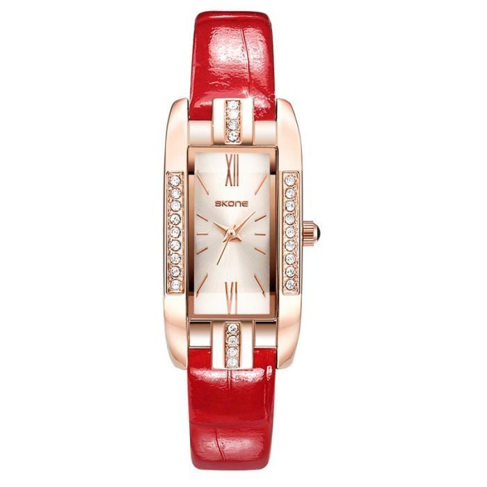 Lot de Montre de dame Art Déco en or blanc, cadran rectangulaire