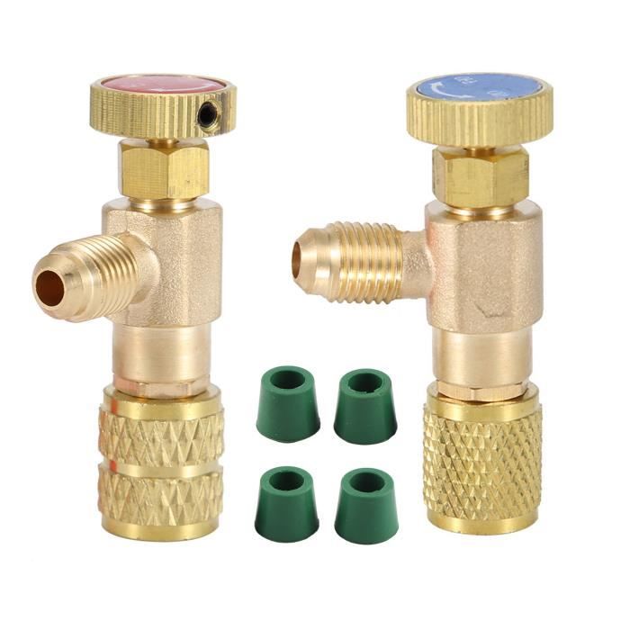 Vanne à bille d'adaptateur de tuyau de de climatisation de vanne de réfrigérant pour R22 R410A | Leroy Merlin Vanne à bille d'adaptateur de tuyau de de climatisation de vanne de réfrigérant pour R22 R410A | Leroy Merlin
