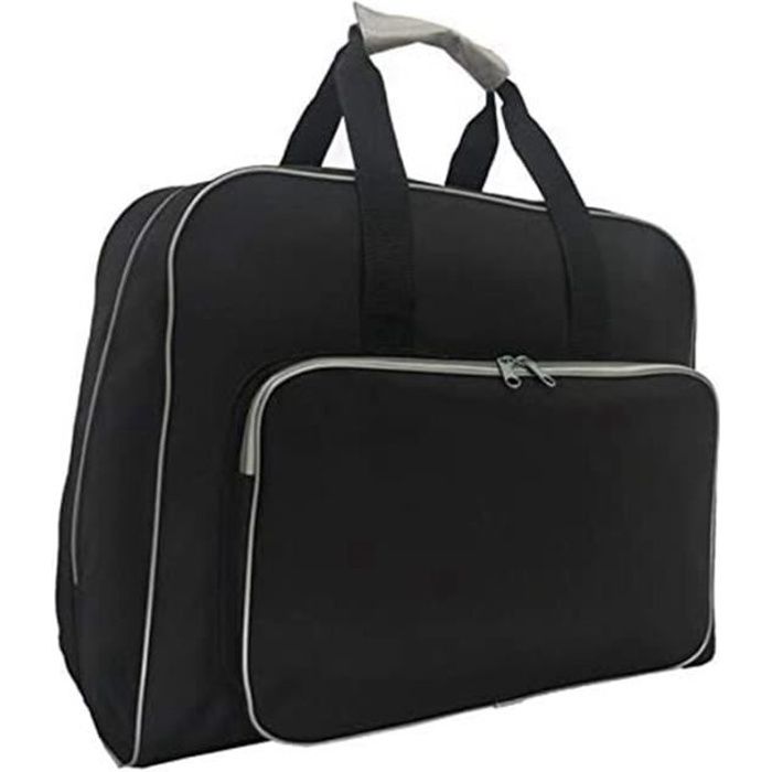 Sac De Rangement Machine à Coudre Hobby Gift - 48x35x7cm - Polyester Gris - Poche Avant - Transport Et Protection
