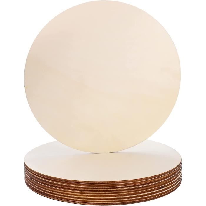 Lot de 20 tranches de bois brut de 7,9 cm pour bricolage modèles