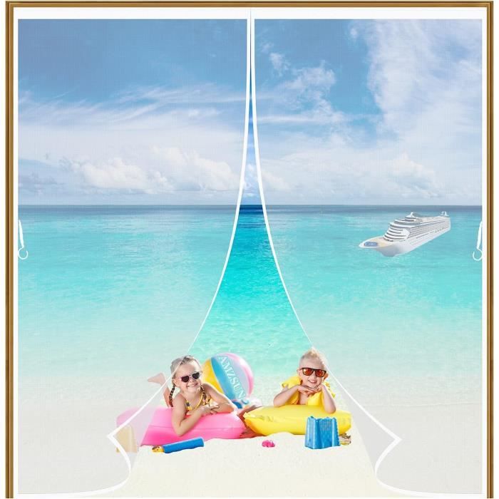 Porte Moustiquaire MagnéTique Auto AdhéSif Anti Insecte Maille Rideau