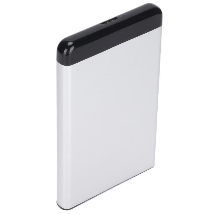 Disque Dur Externe Entatial Ultra Fin - 13 Mm, Aluminium, USB 3.0, Jusqu'à 130 Mo/s, Compatible Windows/Mac/Linux