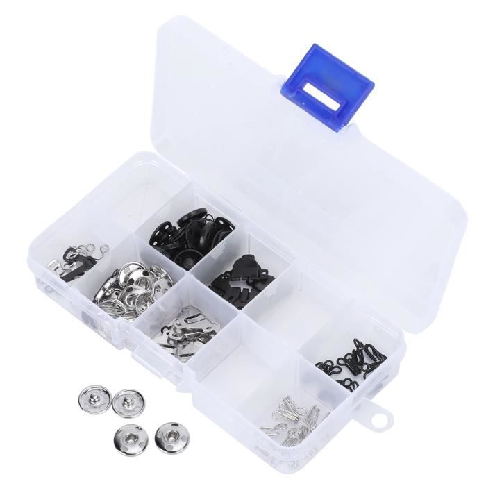 PATIKIL - 8 Paires D'attaches à Pression En Cuir Blanc - Parfait Pour Customiser Sacs, Portefeuilles & Vêtements