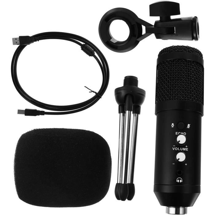 Microphone À Condensateur Micro Usb Kit Micro Studio Support De Bureau Microphone Domestique