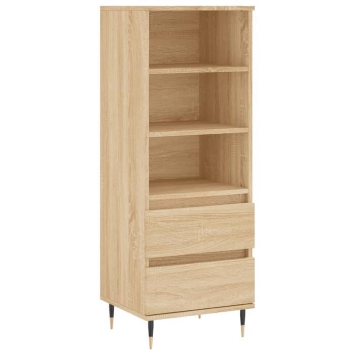 Buffet haut Salon Chamre - Chêne sonoma 40x36x110 cm - Bois dingénierie - 8315031