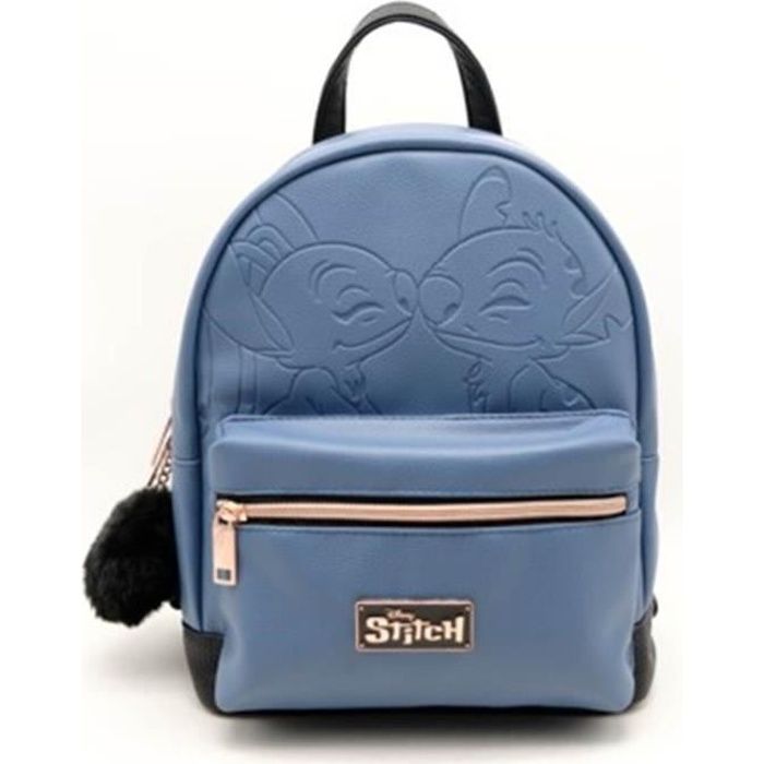 Sac à dos Fashion - Disney - Nomadict Stitch Bleu - Polyester / cuir PU - 28 x 22 x 12 cm