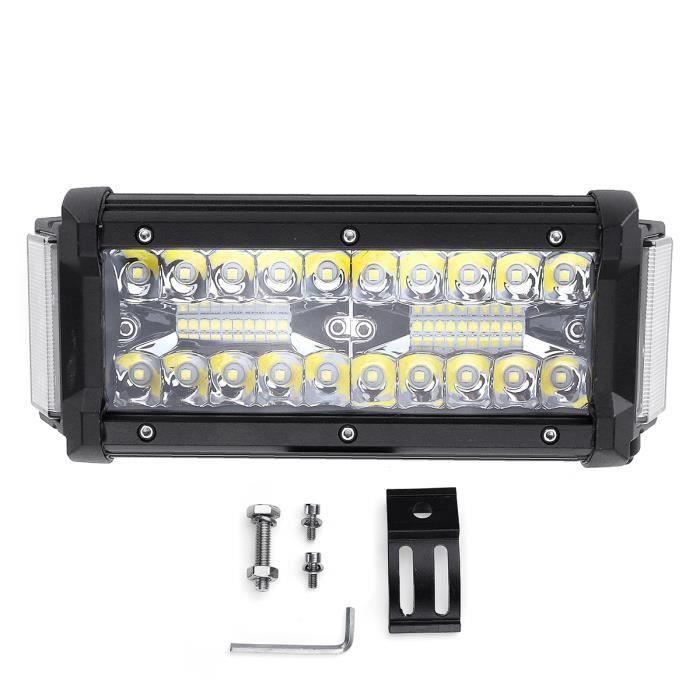 Barre Lumineuse LED 180W 60 LEDs 80cm 12V Pour SUV/Offroad - Éclairage Phare De Travail IP67, Blanc Pur 6500K
