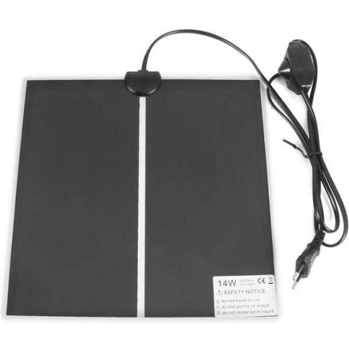 Comparer les prix de GM33742-Tapis chauffant 220 240V pour Terrarium de reptiles Vivarium. tapis chauffant avec contrôleur de Thermostat 5W-7W-14W-20W