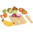 Jeu de découpage de fruits et légumes en bois - VILAC - Jour de marché - Mixte - 24 mois - 5 pièces-1
