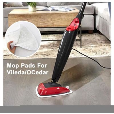 Lot De 6 Pads Microfibre Pour Nettoyeur Vapeur – Compatibles Vileda Steam, Lavables En Machine