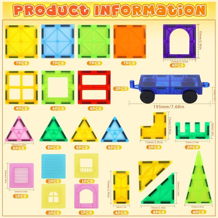 Connetix Blocs de construction magnétiques Pastel Mega Pack | Ensemble de 202 pièces - In den Olifant