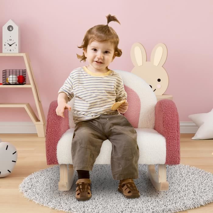 Fauteuil Enfant AIYAPLAY Ultra Confortable En Velours Doux, Pieds En Bois Massif – Siège Parfait Pour Chambre Et Salle De Jeux, Bleu Clair