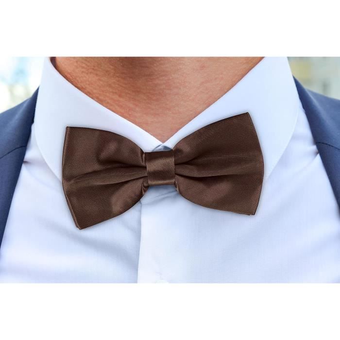 Ensemble Noeud Papillon Homme - Soie 100% - Réglable 28-50cm - Avec Boutons Manchette Et Carré De Poche - Coffret Cadeau