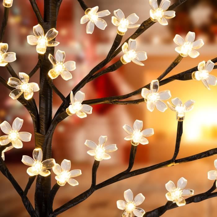 MONZANA® Arbre lumineux LED 220 cm Décoration lumineuse de Noël 220 LED  blanc chaud intérieur extérieur IP44 - Cdiscount Maison