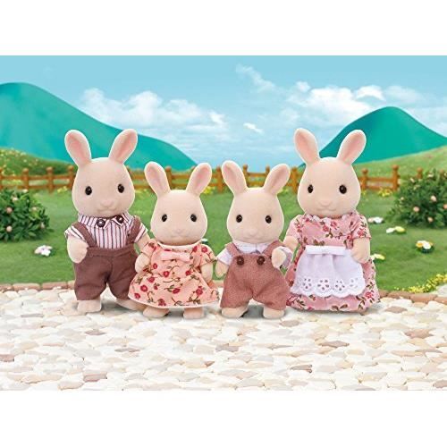 Sylvanian Families - Le Village - La Famille Lapin Chocolat - 4150 - Famille  4 Figurines - Mini Poupées : : Jeux et Jouets