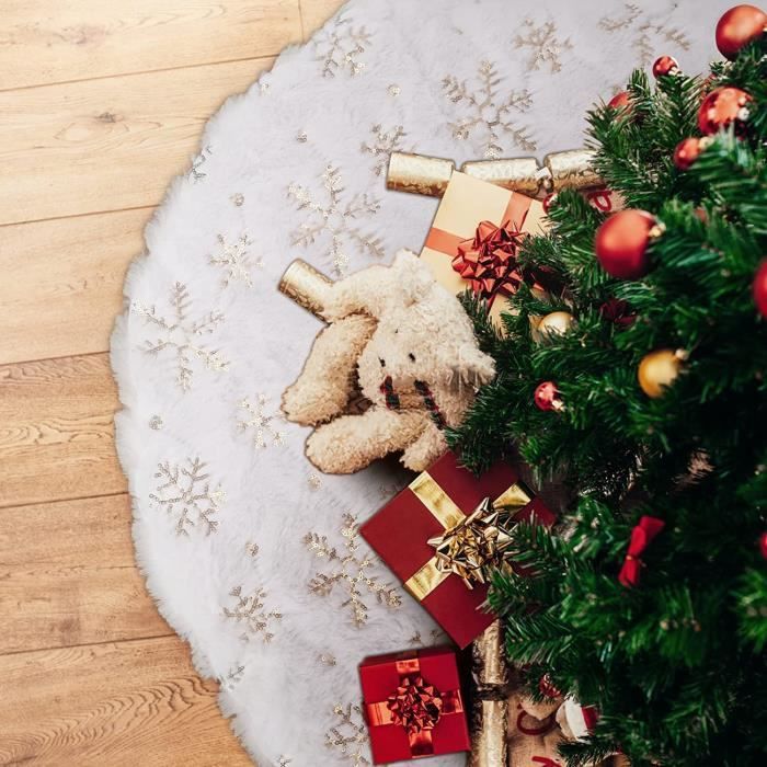 Runstarshow Jupe De Sapin De Noël Tapis De Arbre Noël Couvre Pied