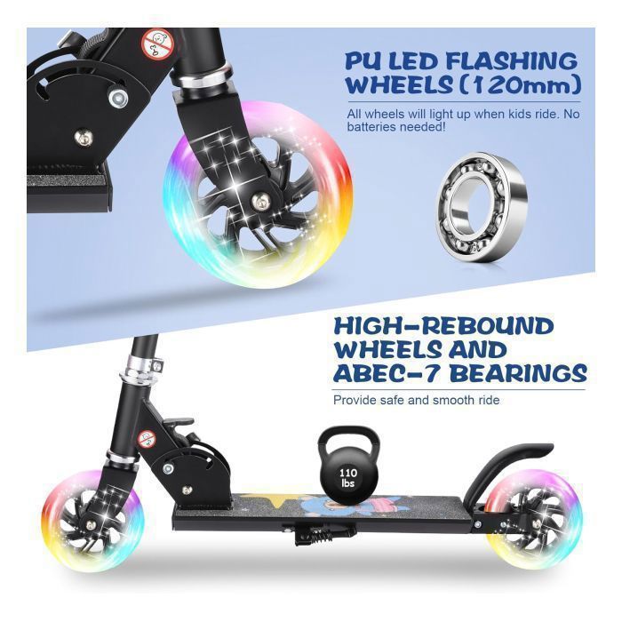 Caroma Trottinette électrique Pliable Pour Enfants De 8 à 12