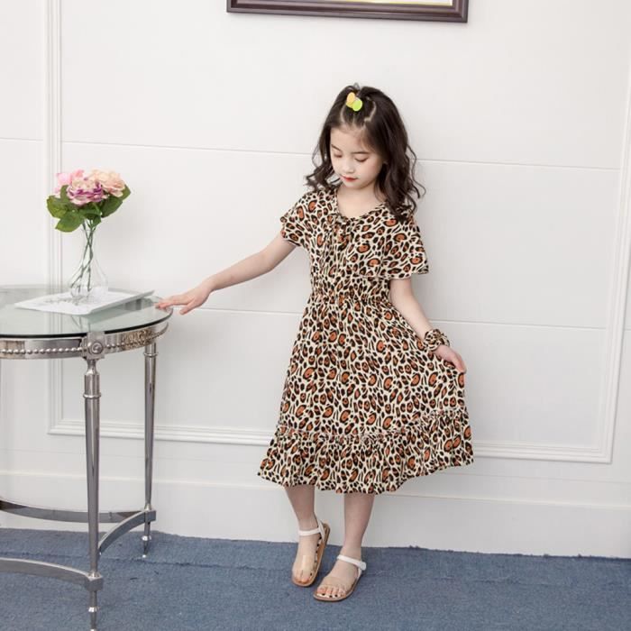 Robe leopard bebe fille on sale